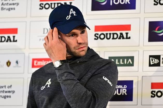 Soudal Open Golf SCHILDE, BELGIUM - MAY 20 : Thomas Detry pictured during a press conference, PK, Pressekonferenz of the Soudal Open Golf at the Rinkven International Golf Club on May 20, 2026 in Schilde, Belgium, 20 05 2026 Schilde Belgium  Copyright: xPeterxDexVoechtx