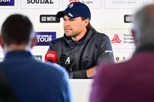 Soudal Open Golf SCHILDE, BELGIUM - MAY 20 : Thomas Detry pictured during a press conference, PK, Pressekonferenz of the Soudal Open Golf at the Rinkven International Golf Club on May 20, 2026 in Schilde, Belgium, 20 05 2026 Schilde Belgium  Copyright: xPeterxDexVoechtx