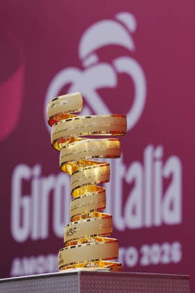 The trophy (trofeo senza fine) during Stage 11 of the Giro d™Italia, from Porcari to Chiavari, Italy, Wednesday, May 20, 2026.  Copyright: xGianxMattiaxD Albertox xLaPressex