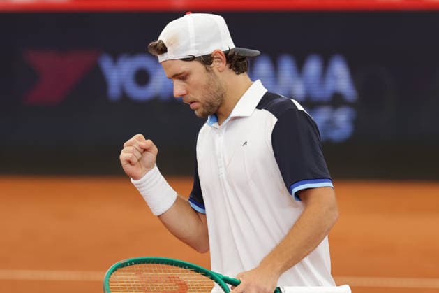 2026.05.20, xFSx, Bitpanda Open Hamburg ATP500, Achtelfinale, Herren-Tennistunier in Hamburg , Am Rothembaum in Hamburg , Aleksandar Kovacevic (USA) Siegerfaust, jubel Copyright: HMBxMedia FernandoxSoares