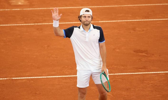 Bitpanda Hamburg Open, ATP, Tennis Herren 500 am Hamburger Rothenbaum: Aleksandar Kovacevic (USA).
