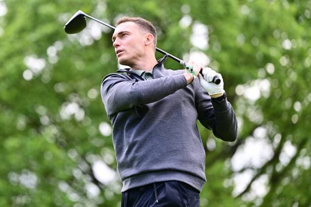 Soudal Open Golf SCHILDE, BELGIUM - MAY 20 : Thomas Vermaelen pictured during the tee-off in the ProAm of the Soudal Open Golf at the Rinkven International Golf Club on May 20, 2026 in Schilde, Belgium, 20 05 2026 Schilde Belgium  Copyright: xPeterxDexVoechtx