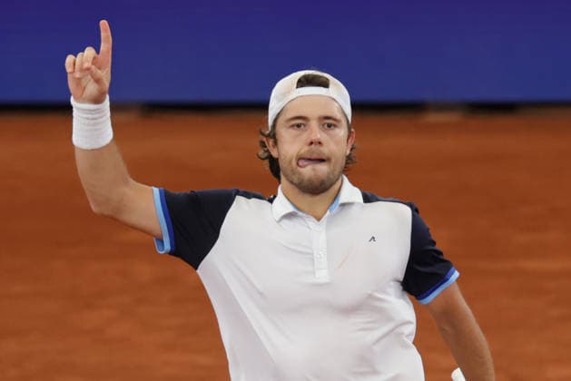 2026.05.20, xFSx, Bitpanda Open Hamburg ATP500, Achtelfinale, Herren-Tennistunier in Hamburg , Am Rothembaum in Hamburg , Aleksandar Kovacevic (USA) Siegerfaust, jubel Copyright: HMBxMedia FernandoxSoares