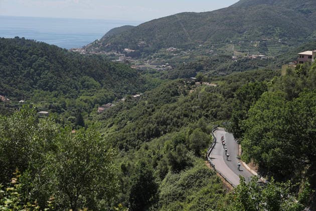 The race during Stage 11 of the Giro d™Italia, from Porcari to Chiavari, Italy, Wednesday, May 20, 2026.  Copyright: xMarcoxAlpozzi LaPressex