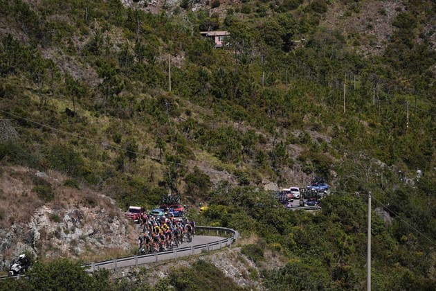 The race during Stage 11 of the Giro d™Italia, from Porcari to Chiavari, Italy, Wednesday, May 20, 2026.  Copyright: xMarcoxAlpozzi LaPressex