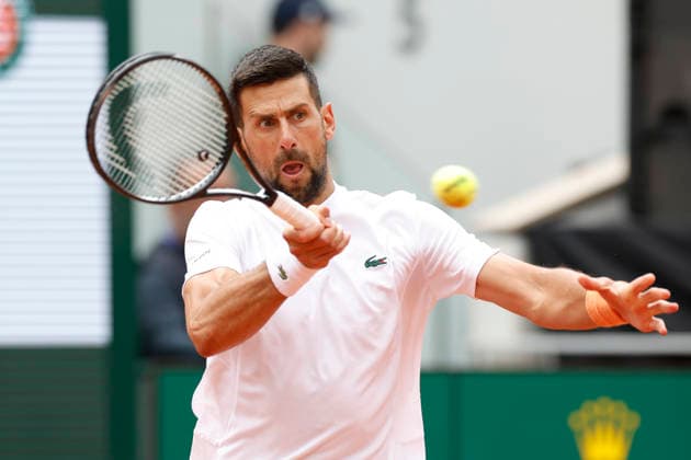 May 20, 2026, Paris, France: NOVAK DJOKOVIC (SRB) in action during a training session on day 3 of the ATP, Tennis Herren French Open at Roland Garros Stadium in Paris, France. Paris France - ZUMAb253 20260520_zsp_b253_041 Copyright: xLoicxBaratouxx