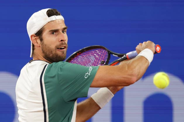 2026.05.20, xFSx, Bitpanda Open Hamburg ATP500, Achtelfinale, Herren-Tennistunier in Hamburg , Am Rothembaum in Hamburg , Karen Khachanov spielt eine Rueckhand Copyright: HMBxMedia FernandoxSoares