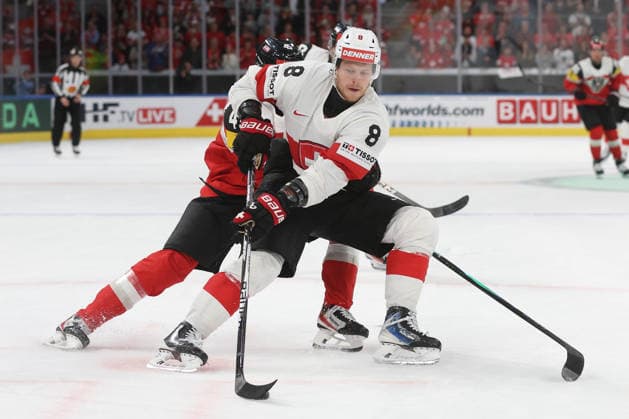 20.05.2026 Swiss Life Arena Zuerich , SCHWEIZ, Herren IIHF World Championship, WM, Weltmeisterschaft Zurich 2026 Gruppe A Oesterreich - Schweiz Simon Knak (SUI)
