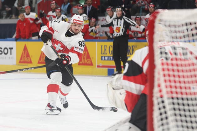 20.05.2026 Swiss Life Arena Zuerich , SCHWEIZ, Herren IIHF World Championship, WM, Weltmeisterschaft Zurich 2026 Gruppe A Oesterreich - Schweiz Sven Andrighetto (SUI)