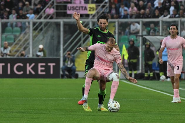 ANTONIO PALUMBO del Palermo durante la partita di semifinale playoff di Serie B tra Palermo e Catanzaro allo stadio Renzo Barbera di Palermo, Italia - MercoledÃ¬ 20 Maggio 2026. - Calcio. (Foto di Giovanni Isolino Lapresse)  Copyright: xGiovannixIsolino LaPressex