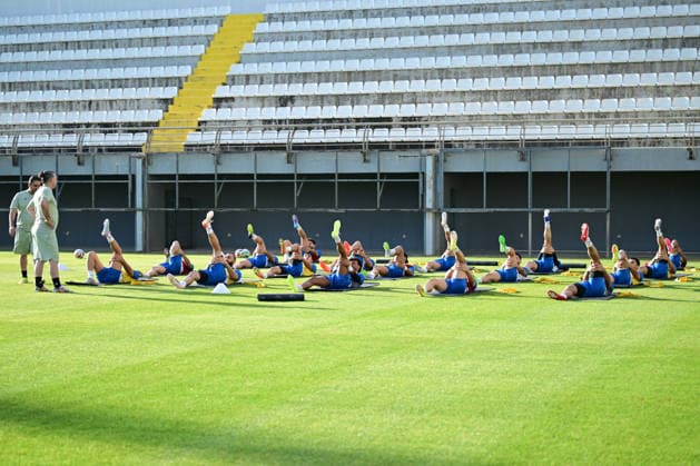 Iranian national football team s training ANTALYA, TURKIYE - MAY 20: Iran s national football team continues its training camp ahead of the 2026 FIFA World Cup, WM, Weltmeisterschaft, Fussball which will be held in the United States, Canada and Mexico, in Antalya, Turkiye on May 20, 2026. The team held an evening training session at the Titanic Sports Complex under head coach Amir Ghalenoei. In the mostly media-open session, players carried out warm-up exercises followed by coordination, agility, and small-sided passing drills. Orhan Cicek Anadolu Antalya Turkey. Editorial use only. Please get in touch for any other usage. Copyright: x2026xAnadoluxOrhanxCicekx