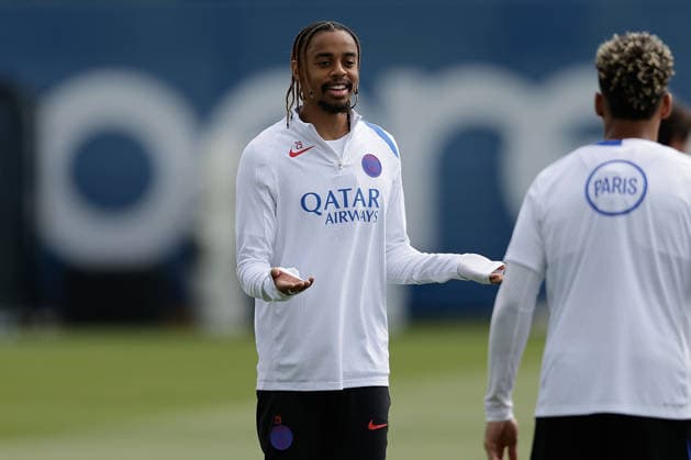 Bradley Barcola (Paris Saint-Germain) during the club™s Media Day ahead of the UEFA Champions League Final at the PSG Campus in Poissy on Wednesday, May 20, 2026. Copyright: AntonioxBorga