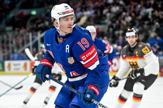 ZURICH, SWITZERLAND - MAY 20: Matthew Tkachuk of the United States in action during the 2026 IIHF Ice hockey, Eishockey World Championship, WM, Weltmeisterschaft Switzerland game between USA and Germany at Swiss Life Arena on May 20, 2026 in Zurich, Zurich. Zurich Swiss Life Arena Zurich Switzerland Copyright: xJustPictures.ch AndreaxBrancax jp-en-EuSpIm-JP7_ANB_USA_Ger_20052026_7960