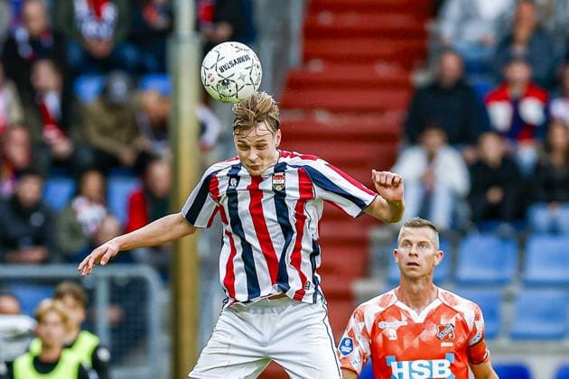 TILBURG , 20-05-2026 , Koning Willem II Stadium , season 2025 2026 , Dutch Keuken Kampioen Divisie football , First leg of the Keuken Kampioen Play-Offs final , match between Willem II and FC Volendam , picture shows Willem II player Finn Stam Willem II - Volendam (play off)  x203844757x Copyright: