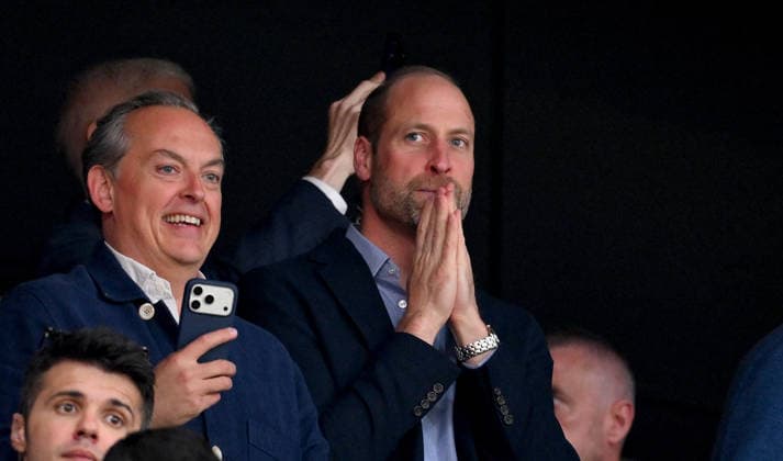 FUSSBALL EUROPA LEAGUE SAISON 2025 2026 Finale in Istanbul 20.05.2026 SC Freiburg - Aston Villa Prinz William of Wales auf der VIP Tribuene im Besiktas - Park Stadion