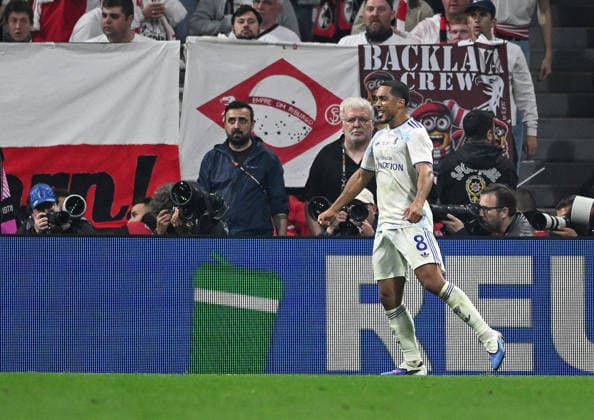 Freiburg v Aston Villa, UEFA Europa Cup Final , Tupras Stadium, Istanbul, Turkey, - 20 May 2026 GOAL - Youri Tielemans of Aston Villa celebrates scoring. 0-1 Istanbul Tupras Stadium Besiktas Turkey, UK NEWSPAPERS OUT Copyright: xMarkxEnfieldx