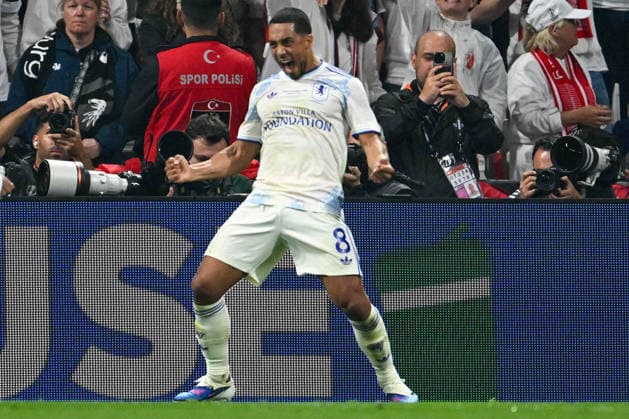 FOOTBALL - UEFA Europa League - Final - SC Freiburg vs Aston Villa FC Photo by IPA ABACAPRESS.COM84911361 - Happiness of Youri Tielemans (Aston Villa F.C.) scores a goal during the UEFA Europe League 2026 final between S.C. Freiburg vs. Aston Villa F.C. on 20th May 2026 at the Tupras Stadium, Istanbul, Turkey Istanbul Turkey  Copyright: xIPAxSport ABACAx