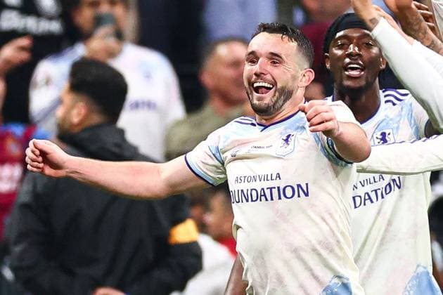 John McGinn of Aston Villa celebrates winning the UEFA Europa League SC Freiburg v Aston Villa, UEFA Europa League, Final, Football, Besiktas Park, Istanbul, Turkiye - 20 May 2026Istanbul Besiktas Park United Kingdom EDITORIAL USE ONLY No use with unauthorised audio, video, data, fixture lists, club league logos or live services. Online in-match use limited to 120 images, no video emulation. No use in betting, games or single club league player publications. Copyright: xJamesxMarsh Shutterstockx 16883157fc