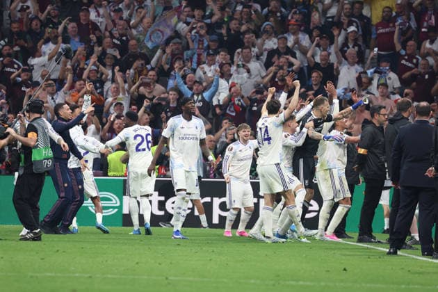 20.05.2026, xrekx, Fussball Europa League Finale 2026, SC Freiburg - Aston Villa v.l. Jubel, Freude über den Gewinn der Europa League (DFL DFB REGULATIONS PROHIBIT ANY USE OF PHOTOGRAPHS as IMAGE SEQUENCES and or QUASI-VIDEO) Istanbul