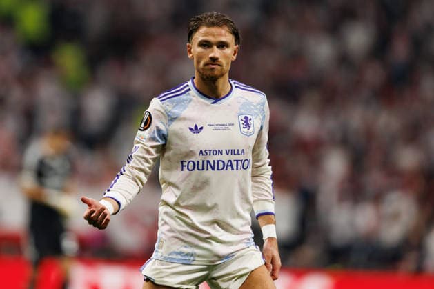 Matty Cash seen during the UEFA Europa League 2026 final game between teams of SC Freiburg and Aston Villa FC (Maciej Rogowski Ball Raw Images) Istanbul Besiktas Stadium Turkey Copyright: xMaciejxRogowskix ROG_FRE_AST_2526-45