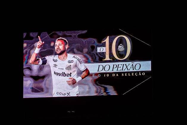 RECORD DATE NOT STATED match between Santos and San Lorenzo for the Copa CONMEBOL Sudamericana Santos (SP), 05 20 2026 - Copa Sudamericana Santos vs San Lorenzo - Neymar s scoreboard before the start of the match between Santos and San Lorenzo for the 2026 Copa CONMEBOL Sudamericana, group stage, round 5, at the Urbano Caldeira stadium, Vila Belmiro, on the evening of Wednesday, May 20, 2026, in Santos, Brazil. Credit: William Oliveira PhD Press TheNews2(Foto: Phd Press Thenews2 imago images) SPO  Copyright: xPHDxPRESSx