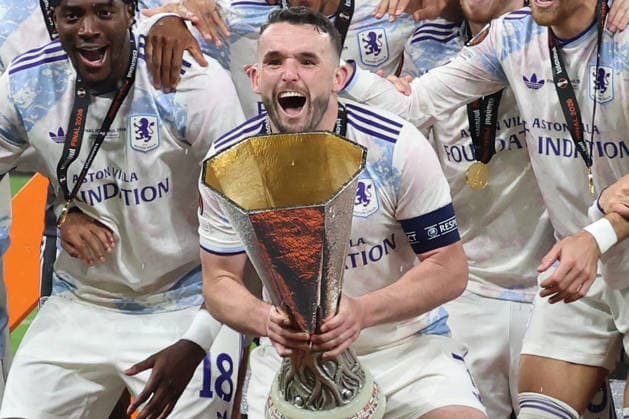 20.05.2026, xrekx, Fussball Europa League Finale 2026, SC Freiburg - Aston Villa v.l. Sieger Aston Villa John McGinn (Aston Villa) Mannschaft, Spieler, jubeln nach Spielende, Team, Player, celebrate at the end of the match (DFL DFB REGULATIONS PROHIBIT ANY USE OF PHOTOGRAPHS as IMAGE SEQUENCES and or QUASI-VIDEO) Istanbul