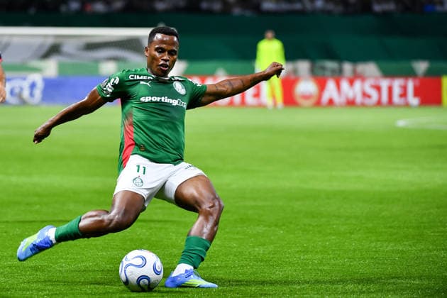 Palmeiras x Cerro Porteno SaO PAULO, SP - 20.05.2026: PALMEIRAS X CERRO PORTEnO - Jhon Arias of Palmeiras during the match between Palmeiras x Cerro Porteno, valid for the fifth round of the group stage of Conmebol Libertadores 2026, this Wednesday (20), at Allianz Parque, (Nubank Parque) SP. (Photo: Roberto Casimiro Fotoarena) x2947485x  RobertoxCasimiro