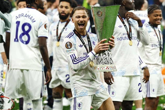 Matty Cash (AstonVilla), MAY 20 2026 - Football Soccer : Matty Cash celebrate after winning UEFA Europa League final match between SC Freiburg - Aston Villa FC at the Besiktas Stadium in Istanbul, Turkey. Noxthirdxpartyxsales  aflo_331341339