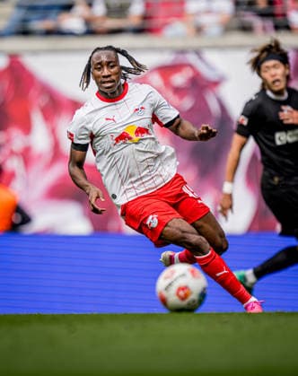 Leipzigs Yan Diomande. Fussball 1. Bundesliga, 33. Spieltag: RB Leipzig - FC St. Pauli 2:1. 9. Mai 2026: Leipzig, Red Bull Arena. RB Leipzig - FC St. Pauli 2:1 *** Leipzigs Yan Diomande Soccer 1 Bundesliga, Matchday 33 RB Leipzig FC St Pauli 2 1 9 May 2026 Leipzig, Red Bull Arena RB Leipzig FC St Pauli 2 1