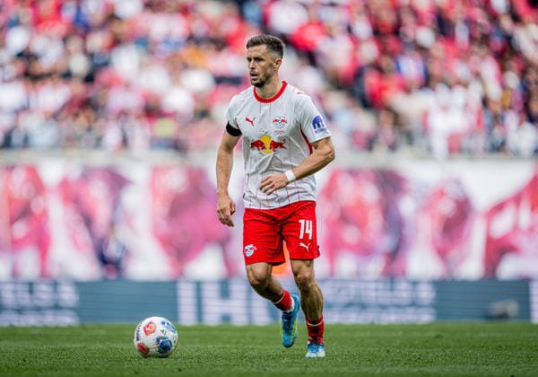 Leipzigs Christoph Baumgartner. Fussball 1. Bundesliga, 33. Spieltag: RB Leipzig - FC St. Pauli 2:1. 9. Mai 2026: Leipzig, Red Bull Arena. RB Leipzig - FC St. Pauli 2:1 *** Leipzigs Christoph Baumgartner Soccer 1 Bundesliga, Matchday 33 RB Leipzig FC St Pauli 2 1 9 May 2026 Leipzig, Red Bull Arena RB Leipzig FC St Pauli 2 1