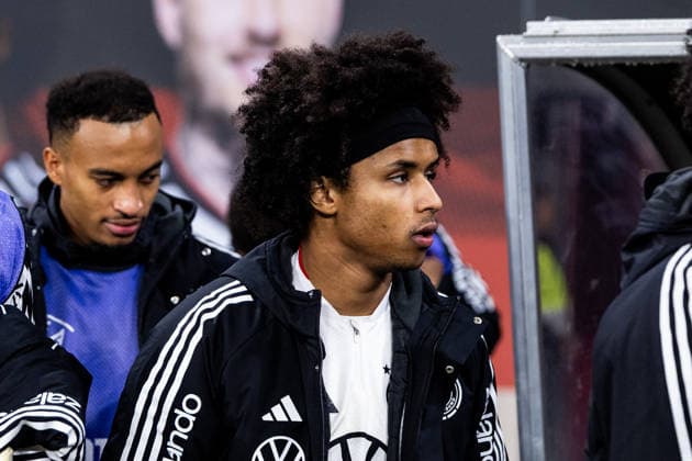 LEIPZIG, GERMANY - NOVEMBER 17: Karim Adeyemi (Germany, 14) on his way to the bench before the FIFA World Cup, WM, Weltmeisterschaft, Fussball UEFA Qualifiers between Germany vs. Slovakia at Red Bull Arena on matchday 10 of the FIFA World Cup UEFA Qualifiers on November 17, 2025 in Leipzig, Germany. Saxony Germany Copyright: xSteffiexWunderlx