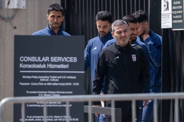 Iran s World Cup squad completes US visa applications in Turkish capital ANKARA, TURKIYE - MAY 21: Players of the Iranian National Football Team are seen as they leave the US Embassy after completing their visa application procedures for the 2026 FIFA World Cup, WM, Weltmeisterschaft, Fussball in Ankara, Turkiye, on May 21, 2026. Ismail Aslandag Anadolu Ankara Turkey. Editorial use only. Please get in touch for any other usage.  Copyright: x2026xAnadoluxIsmailxAslandagx