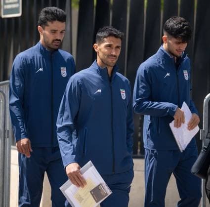 Iranian national football team visits US Embassy in Ankara for World Cup visa applications ANKARA, TURKIYE - MAY 21: Players of the Iranian national football team, set to compete in the 2026 FIFA World Cup, WM, Weltmeisterschaft, Fussball co-hosted by the US, Canada, and Mexico, leave the US Embassy after completing their visa application procedures in Ankara, Turkiye on May 21, 2026. Ismail Aslandag Anadolu Ankara Turkey. Editorial use only. Please get in touch for any other usage.  Copyright: x2026xAnadoluxIsmailxAslandagx