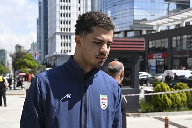 Iranian national football team visits visa application center for Canada visas ahead of 2026 World Cup ANKARA, TURKIYE - MAY 21: Players of the Iranian national football team, set to compete in the 2026 FIFA World Cup, WM, Weltmeisterschaft, Fussball co-hosted by the US, Canada, and Mexico, arrive at a visa application center to apply for Canadian visas in Ankara, Turkiye on May 21, 2026. Dogukan Keskinkilic Anadolu Ankara Turkey. Editorial use only. Please get in touch for any other usage.  Copyright: x2026xAnadoluxDogukanxKeskinkilicx