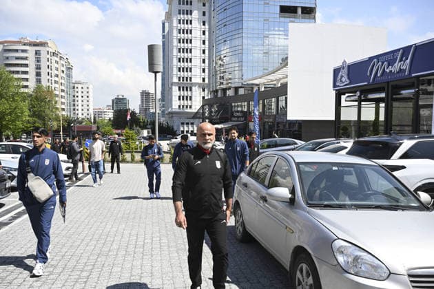 Iranian national football team visits visa application center for Canada visas ahead of 2026 World Cup ANKARA, TURKIYE - MAY 21: Players of the Iranian national football team, set to compete in the 2026 FIFA World Cup, WM, Weltmeisterschaft, Fussball co-hosted by the US, Canada, and Mexico, arrive at a visa application center to apply for Canadian visas in Ankara, Turkiye on May 21, 2026. Dogukan Keskinkilic Anadolu Ankara Turkey. Editorial use only. Please get in touch for any other usage.  Copyright: x2026xAnadoluxDogukanxKeskinkilicx