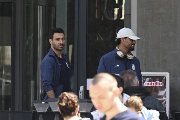 Iranian national football team visits visa application center for Canada visas ahead of 2026 World Cup ANKARA, TURKIYE - MAY 21: Players of the Iranian national football team, set to compete in the 2026 FIFA World Cup, WM, Weltmeisterschaft, Fussball co-hosted by the US, Canada, and Mexico, arrive at a visa application center to apply for Canadian visas in Ankara, Turkiye on May 21, 2026. Dogukan Keskinkilic Anadolu Ankara Turkey. Editorial use only. Please get in touch for any other usage.  Copyright: x2026xAnadoluxDogukanxKeskinkilicx