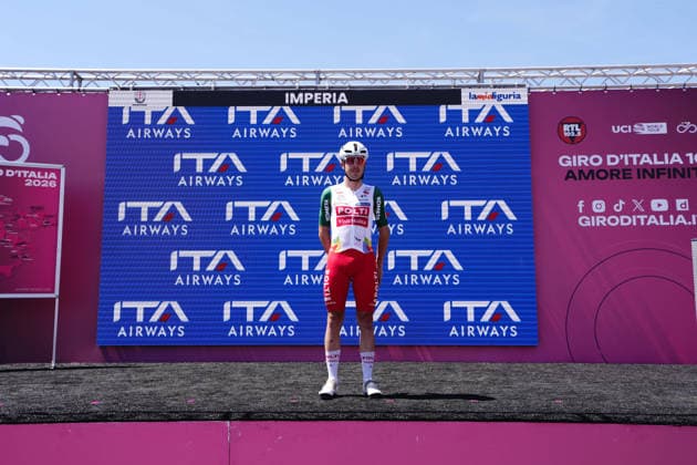Italy™s Mattia Bais of Team Polti VisitMalta during Stage 12 of the Giro d™Italia, from Imperia to Novi Ligure, Italy, Thursday, May 21, 2026.  Copyright: xFabioxFerrarix xLaPressex