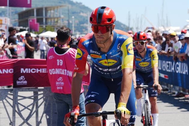 Italy™s Jonathan Milan of Lidl-Trek during Stage 12 of the Giro d™Italia, from Imperia to Novi Ligure, Italy, Thursday, May 21, 2026.  Copyright: xMassimoxPaolone LaPressex