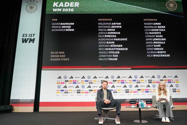 Bundestrainer Julian Nagelsmann (Deutschland) bei der WM-Kaderbekanntgabe im DFB-Campus - Frankfurt 21.05.2026: WM-Kaderbekanntgabe der Nationalmannschaft, DFB-Campus
