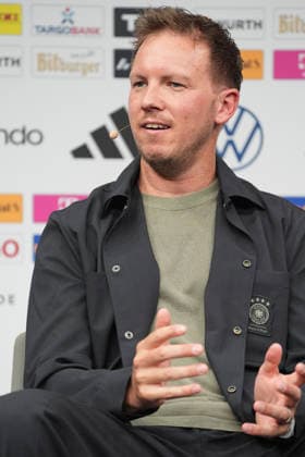 Bundestrainer Julian Nagelsmann (Deutschland) bei der WM-Kaderbekanntgabe im DFB-Campus - Frankfurt 21.05.2026: WM-Kaderbekanntgabe der Nationalmannschaft, DFB-Campus