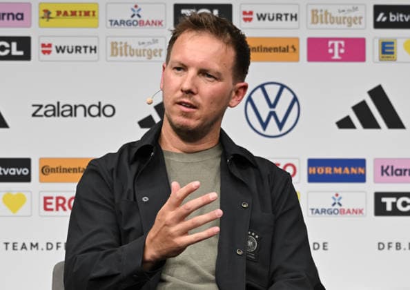 21.05.2026, xsltx, Fussball DFB-Medientermine, Pressekonferenz WM Kader 2026 v.l. Julian Nagelsmann (Bundestrainer Deutsche Nationalmannschaft) (DFL DFB REGULATIONS PROHIBIT ANY USE OF PHOTOGRAPHS as IMAGE SEQUENCES and or QUASI-VIDEO)