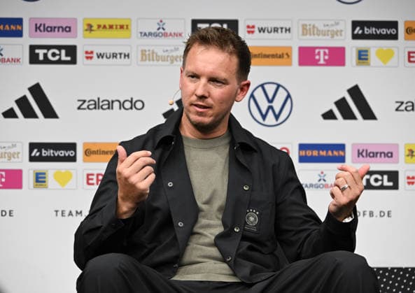 21.05.2026, xsltx, Fussball DFB-Medientermine, Pressekonferenz WM Kader 2026 v.l. Julian Nagelsmann (Bundestrainer Deutsche Nationalmannschaft) (DFL DFB REGULATIONS PROHIBIT ANY USE OF PHOTOGRAPHS as IMAGE SEQUENCES and or QUASI-VIDEO)