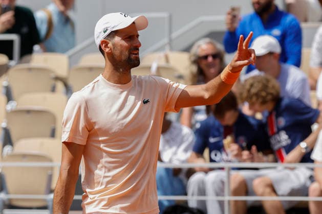 May 21, 2026, Paris, Paris, France: Novak DJOKOVIC (SRB) in action during training session day 4 of the qualifications of the tennis Grand Slam of Roland Garros 2026, at Roland Garros Stadium - on April 16 2026 .Paris - France Paris France - ZUMAb253 20260521_zsp_b253_025 Copyright: xLoicxBaratouxx