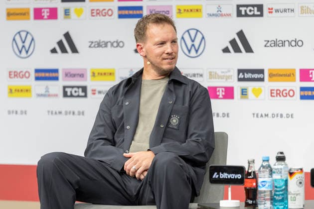 DFB Kaderbekanntgabe WM 2026, 21.05.2026 Julian Nagelsmann (Trainer Deutsche Fussball Nationalmannschaft Bundestrainer), DFB Kaderbekanntgabe WM 2026, Frankfurt, DFB Campus, 21.5.2026 Copyright: xBEAUTIFULxSPORTS Gawlikx
