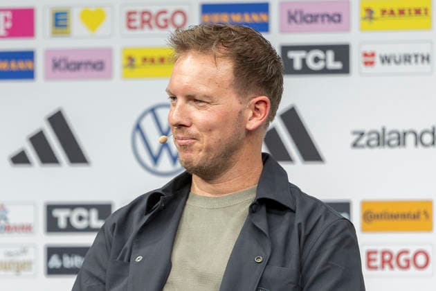 DFB Kaderbekanntgabe WM 2026, 21.05.2026 Julian Nagelsmann (Trainer Deutsche Fussball Nationalmannschaft Bundestrainer), DFB Kaderbekanntgabe WM 2026, Frankfurt, DFB Campus, 21.5.2026 Copyright: xBEAUTIFULxSPORTS Gawlikx
