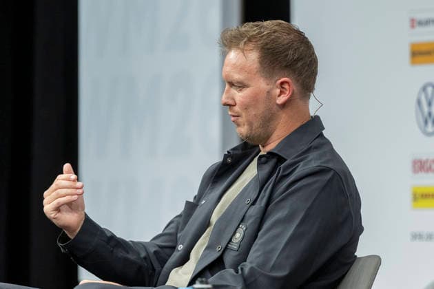 DFB Kaderbekanntgabe WM 2026, 21.05.2026 Julian Nagelsmann (Trainer Deutsche Fussball Nationalmannschaft Bundestrainer), DFB Kaderbekanntgabe WM 2026, Frankfurt, DFB Campus, 21.5.2026 Copyright: xBEAUTIFULxSPORTS Gawlikx
