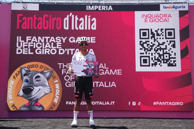 Ecuador™s Manuel Jhonatan Narvaez of UAE Team Emirates XRG FANTAGIRO prize during Stage 12 of the Giro d™Italia, from Imperia to Novi Ligure, Italy, Thursday, May 21, 2026.  Copyright: xMassimoxPaolone LaPressex