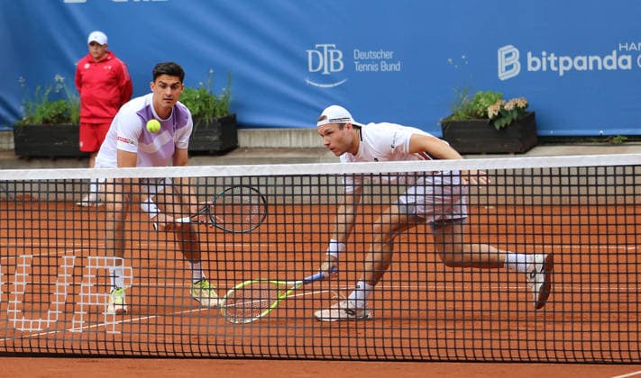 Bitpanda Hamburg Open, ATP, Tennis Herren 500, Doppel: Alexander Erler (l.) und Lucas Miedler (r.) aus Österreich.