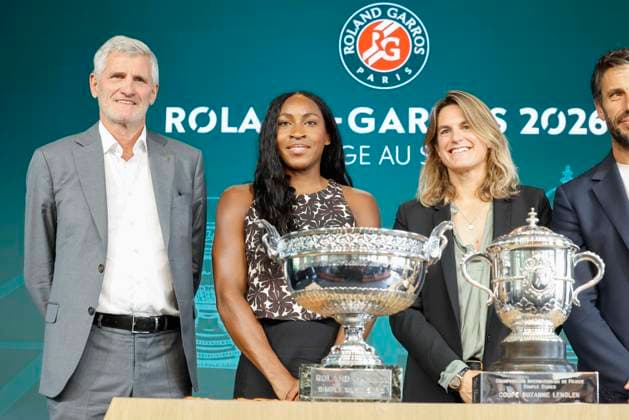 May 21, 2026, Paris, Paris, France: Gilles MORETTON, Coco GAUFF (USA) Amelie MAURESMO at the draw of the tennis Grand Slam of Roland Garros 2026, at Roland Garros Stadium - on April 16 2026 .Paris - France Tennis press conference, PK, Pressekonferenz Of The Tennis Grand Slam Of Roland Garros 2026  - ZUMAb253 20260521_zsp_b253_040 Copyright: xLoicxBaratouxx