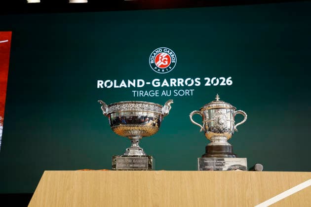 May 21, 2026, Paris, Paris, France: Trophees duringthe draw of the tennis Grand Slam of Roland Garros 2026, at Roland Garros Stadium - on April 16 2026 .Paris - France Tennis press conference, PK, Pressekonferenz Of The Tennis Grand Slam Of Roland Garros 2026  - ZUMAb253 20260521_zsp_b253_047 Copyright: xLoicxBaratouxx